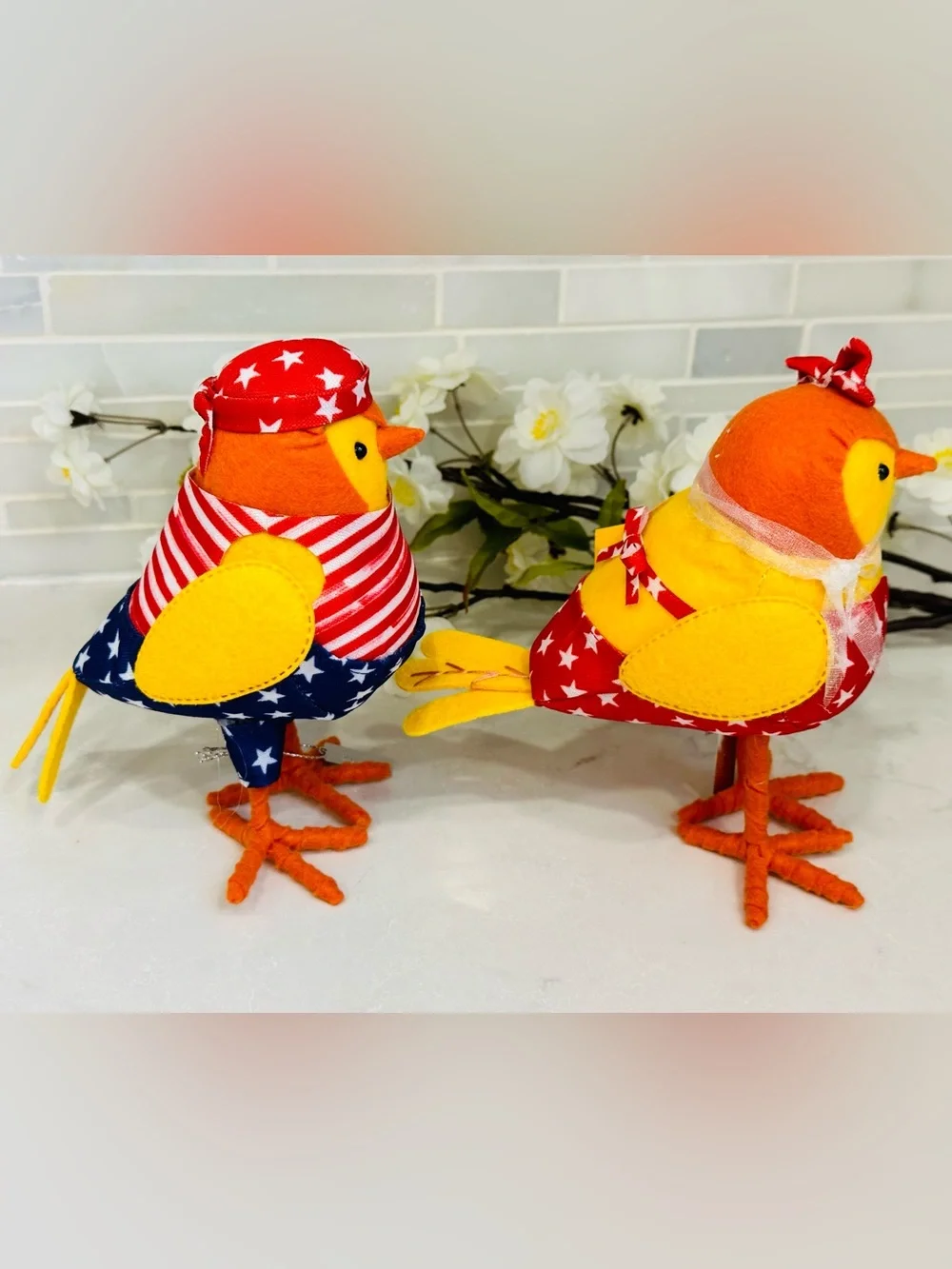 NWT Target 2022 Sun Squad Americana Summer Birds - Set of 2 - Drummer & Star